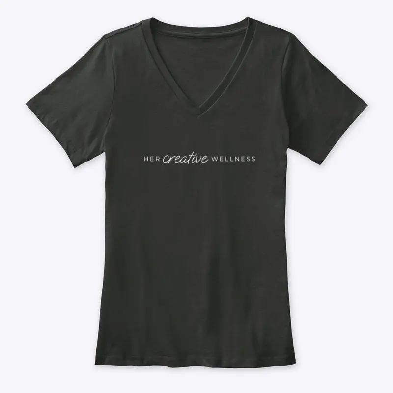 Her Creative Wellness V-Neck Tee